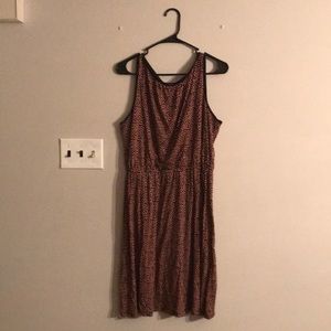 Pink and black dress